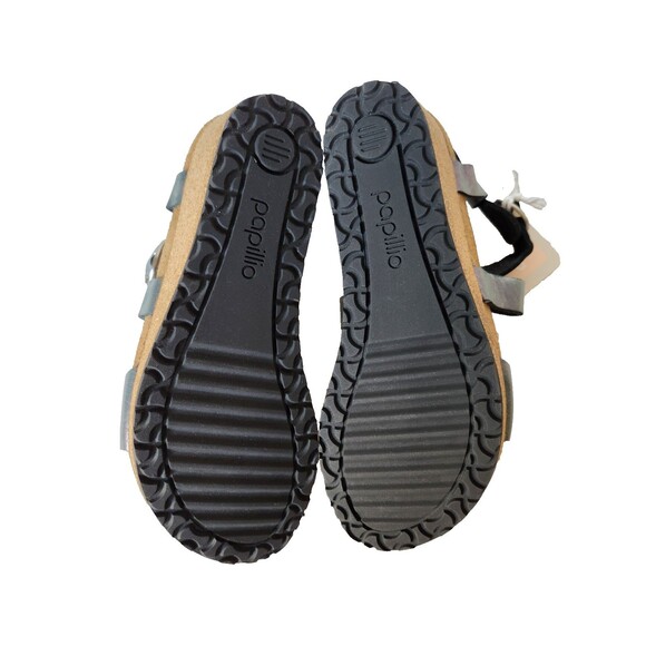 Papillio Birkenstock Sibyl Nubuck Wedge Sandals 38 US 7.5-8 Metallic Black - Picture 12 of 16